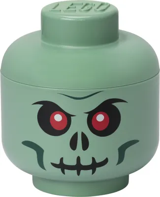 Produktbild von LEGO Aufbewahrungskopf STORAGE HEAD GREEN SKELETON S grün