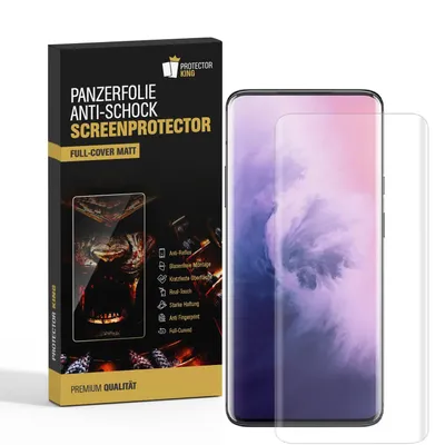 Produktbild von 1x Panzerfolie für OnePlus 7T Pro FULL COVER Displayfolie Displayschutzfolie MATT