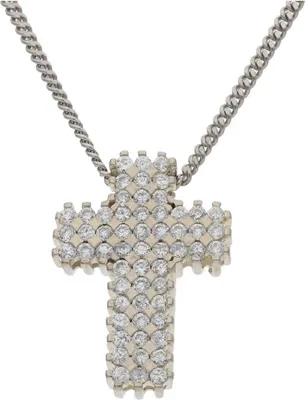 Produktbild von JuwelmaLux Anhänger Kreuz 925/000 Sterling Silber mit synth. Zirkonia JL30-02-3937