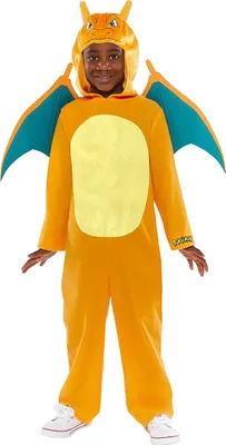 Produktbild von amscan Pokémon Glurak-Kinderkostüm Lizenzartikel orange - 110 (4-6 Jahre)