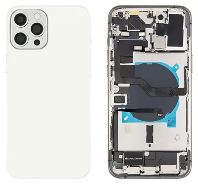 Produktbild von iPhone 12 Pro Max Gehäuse mit Backcover Silber