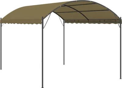 Produktbild von vidaXL Pavillon 4x3x2,6 m Taupe 180 g/m²