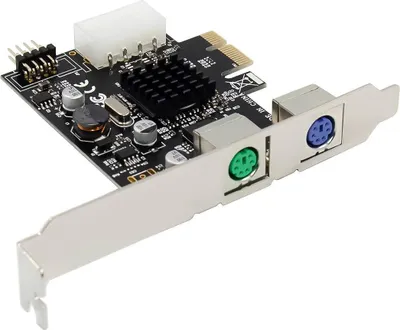 Image de InLine Schnittstellenkarte - 2x PS/2 - PCIe (PCI-Express) (76620P)