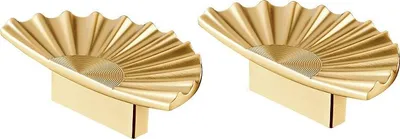Produktbild von INF 2er Set Schrankgriffe im französischen Stil - Zinklegierung, Mehrere Farben Gold