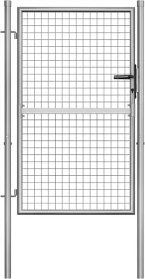 Obrázek produktu pro Zahradní branka pozinkovaná ocel 100 x 125 cm stříbrná