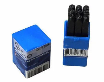 Immagine prodotto di GEKO Punzoni numerici, 4 mm, 9 numeri G01806