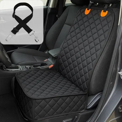 Produktbild von Unyqoos® Wasserdichte Hundedecke für Rückbank – universelle 4‑lagige Auto‑Schutzdecke aus Oxford, rutschfest, mit Reißverschluss für Sicherheitsgurt