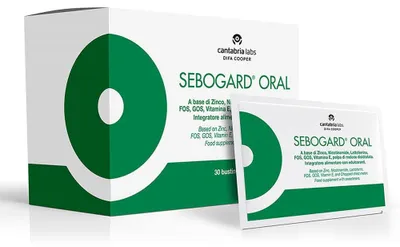 Produktbild von Nahrungsergänzungsmittel ORAL für die Hautgesundheit mit Zink (12,5 mg), Vitamin E, Selen – 30 Beutel