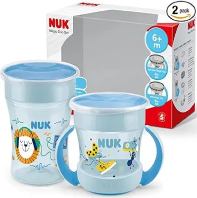 Immagine prodotto di NUK Magic Duo Set Blau - 2 tazze magiche, -frei, edizione 2022
