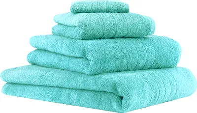Produktbild von Betz 4-tlg. Handtuch-Set DELUXE 1 Badetuch 1 Duschtuch 1 Handtuch 1 Seiftuch 100% Baumwolle Farbe: türkis