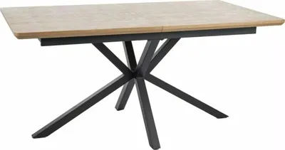Zdjęcie produktu dla Stół rozkładany LOGAN 160(200)x90 dąb/czarny mat
