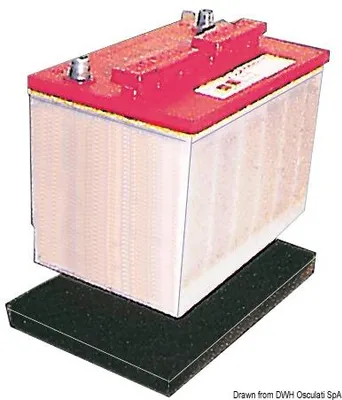 Immagine prodotto di Vassoio per batteria in gomma, nero 280 x 177 mm, 1 pezzo