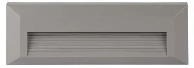 Produktbild von LED Außenlampe Hauswand, wetterfest, grau rechteckig, L 23cm