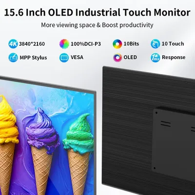 Produktbild von Touchscreen-Monitor – Bildschirm – Display – Monitor – Computerbildschirm – 15,6 Zoll, 4K, OLED