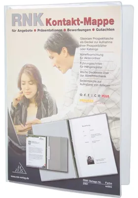 Produktbild von RNK Kontaktmappe 31x22cm weiß 4002871296106