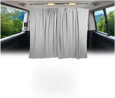 Obrázok produktu pre Závesy pre Mercedes Sprinter – Zatemňovacie závesy – Systém na oddelenie kabíny – 2 kusy – Šedá