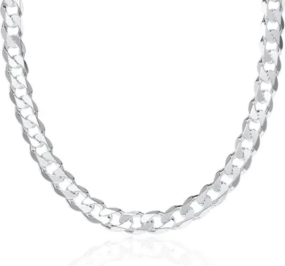 Produktbild von Massive Panzerkette für Herren 925 Sterlingsilber -8mm- JEWLIX (70cm)