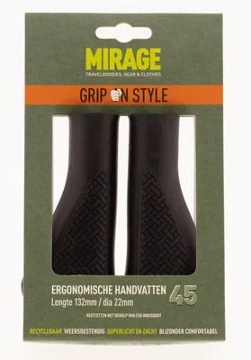 Obrázek produktu pro Gripy na kolo Mirage - ergonomické, černé, 132 mm
