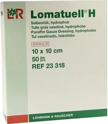 Image de LOMATUELL H Tulle imprégné 10 x 10 cm stérile