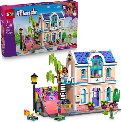 Produktbild von LEGO Friends Lianns Familienhaus - Miniatur Spielset mit Garten, 4 Mini Puppen, Axolotl- & Gecko Tierfigur sowie Zubehör - Geburtstagsgeschenk für Mädchen ab 7 Jahren - 42687