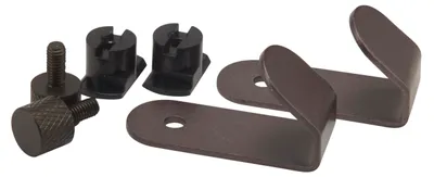 Produktbild von FibroTech Haken RAL 8025, 2 Stk., 5×2,5 cm, Stahlbraun, Stahl, für Akustikpaneele