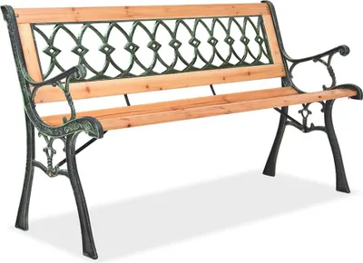 Produktbild von Aga Gartenbank, 2-Sitzer Sitzbank, Parkbank bis 240kg belastbar, Terrassenbank für Garten, Balkon und Terrasse MR2012 125x52x73 cm