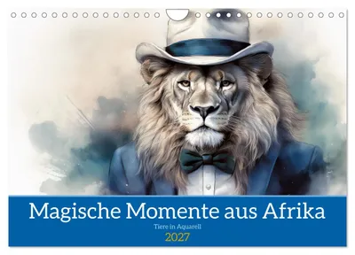 Produktbild von Magische Momente aus Afrika (Wandkalender 2027 DIN A4 quer), CALVENDO Monatskalender