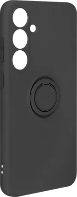 Produktbild von Avizar, Soft Touch Hülle mit Ring-Halterung Samsung Galaxy S24 Plus, Schwarz