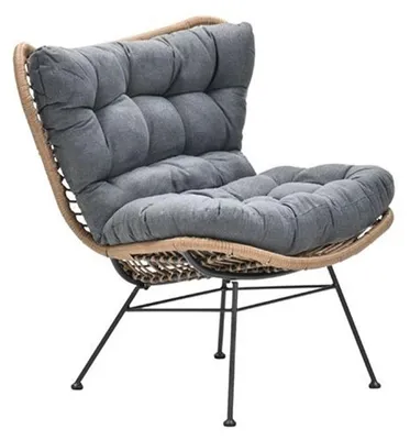 Productafbeelding van Libelle Relax Fauteuil Naturel Rotan/Mystic Grey Garden Impressions