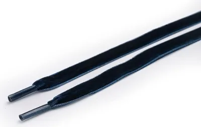Produktbild von RINGELSPITZ - Samtsenkel flach - Dunkelblau - 90 cm