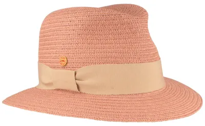 Mayser leichter sommerlicher Bortenhut-Traveller Nane in orange