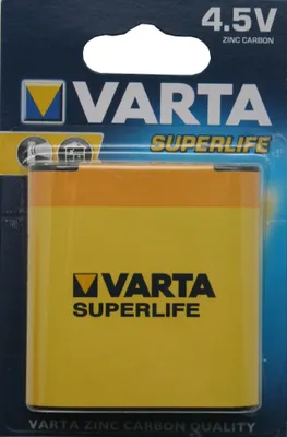 Produktbild von Varta Batterie Zink-Kohle, Block, 3R12, 4.5V Flachbatterie Typ 2012 3R12