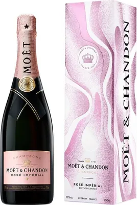 Produktbild von Moet & Chandon Brut Imperial Rosé Estuche Festive 2023 Champagner Frankreich Champagner 75.00 cl 12.0 %