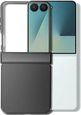 Obrázok produktu pre Avizar, mäkké dotykové puzdro Galaxy Z Flip7 so zosilneným pántom, čierne