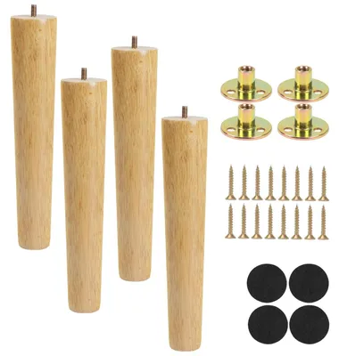 Image de 4 pieds en bois de 30 cm pour meubles