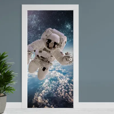 Produktbild von Türfolie "Astronaut" 90x200cm Türposter Deko Aufkleber Folie Tapete TF01-12