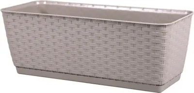 Obrázok produktu pre Truhlík s miskou RICHARD vyšší mocca 49,2 cm