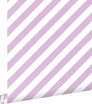 Produktbild von ESTAhome Tapete Streifen Violett und Weiß 53 cm x 10.05 m