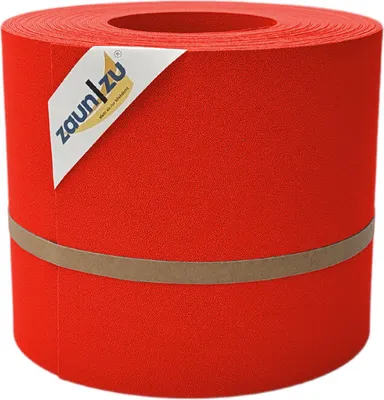 Produktbild von Sichtschutzstreifen zaun|zu PREMIUM 26m Rolle PP Zaunblende für Doppelstabzaun Rot, 26m