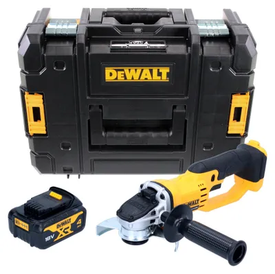 Immagine prodotto di Smerigliatrice angolare a batteria DeWalt DCG 412 NT 18 V 125 mm + 1x batteria ricaricabile 4,0 Ah + TSTAK - senza caricabatterie