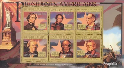 Produktbild von Briefmarken Guinea 2010 Mi 7994-7999 Kleinbogen (kompl. Ausgabe) postfrisch Der Präsident der USA