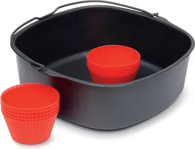 Immagine prodotto di Philips HD9925/01 Back Kit aus Backform + 7 Muffin Cups für Airfryer Compact (HD9925/01)