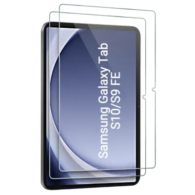 Produktbild von CLM-Tech 2X Panzerfolie für Samsung Galaxy Tab S10 FE 2025 / S9 FE/ S9 S8 S7 Schutzfolie Panzerglas Schutz Glas Folie - 9H Härte HD Displayschutzfolie