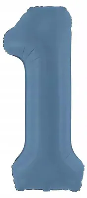 Obrázek produktu pro Fóliový balónek číslo 1 86cm tmavě modrý