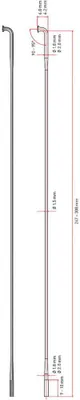 Zdjęcie produktu dla Szprych DT Swiss Revolution 2.0/1.5 VE100, czarne, 294 mm - ultralekkie obręcze.