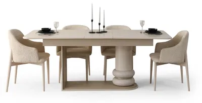 Produktbild von Modernes Esszimmer-Set mit Esstisch und 6 Stühlen