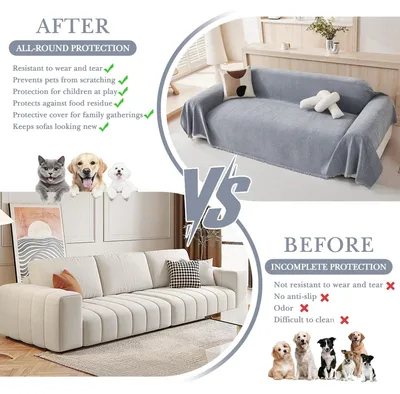 Immagine prodotto di Coperta in pile, extra grande, 220 x 340 cm, blu, per divano e letto