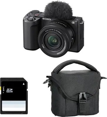 Image de SONY ALPHA ZV-E10 II NOIR + 16-50 PZ II + Sac + SD 8 Go