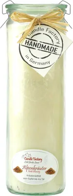 Produktbild von Candle Factory Big Jumbo Alpenkräuter Duftkerze Dekokerze 306093