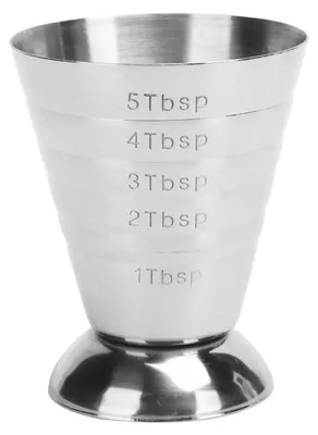 Produktbild von Edelstahl-Messbecher mit Skala, multifunktionaler Cocktail-Messbecher, Unze für Bar
